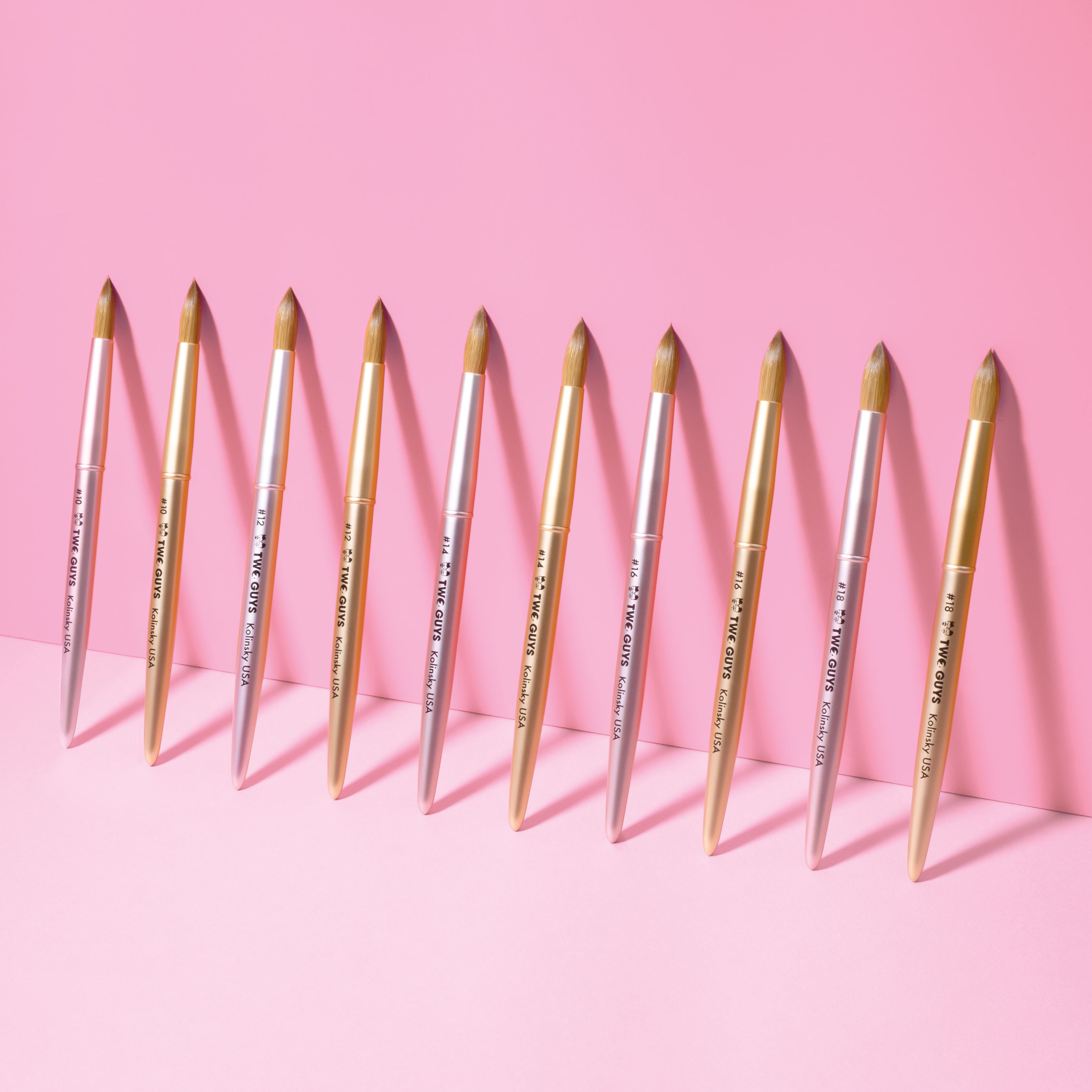 Pincel Kolinsky - Tamaño 10 (Dorado)