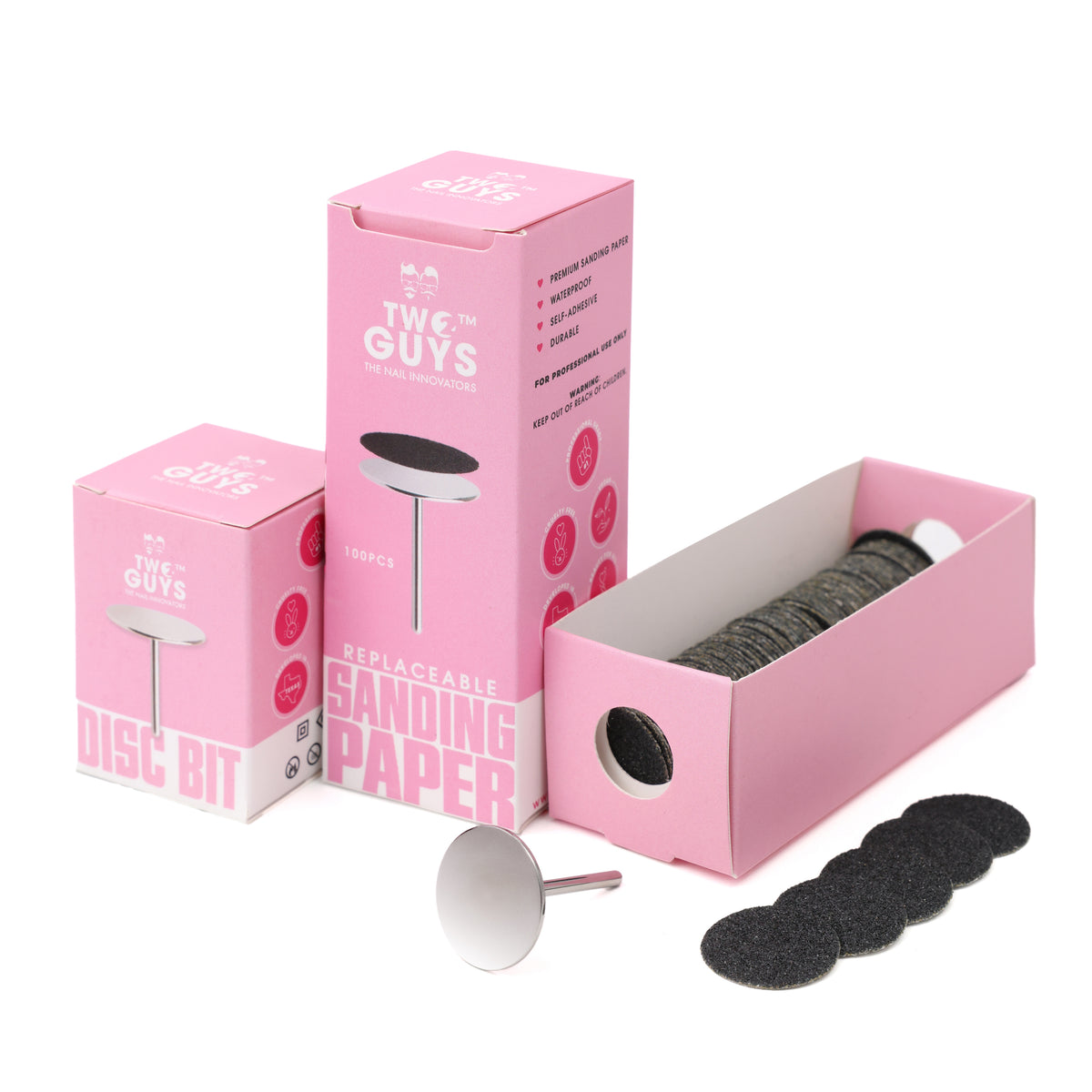 FRESA DE DISCO PARA UÑAS + PAPEL DE LIJA