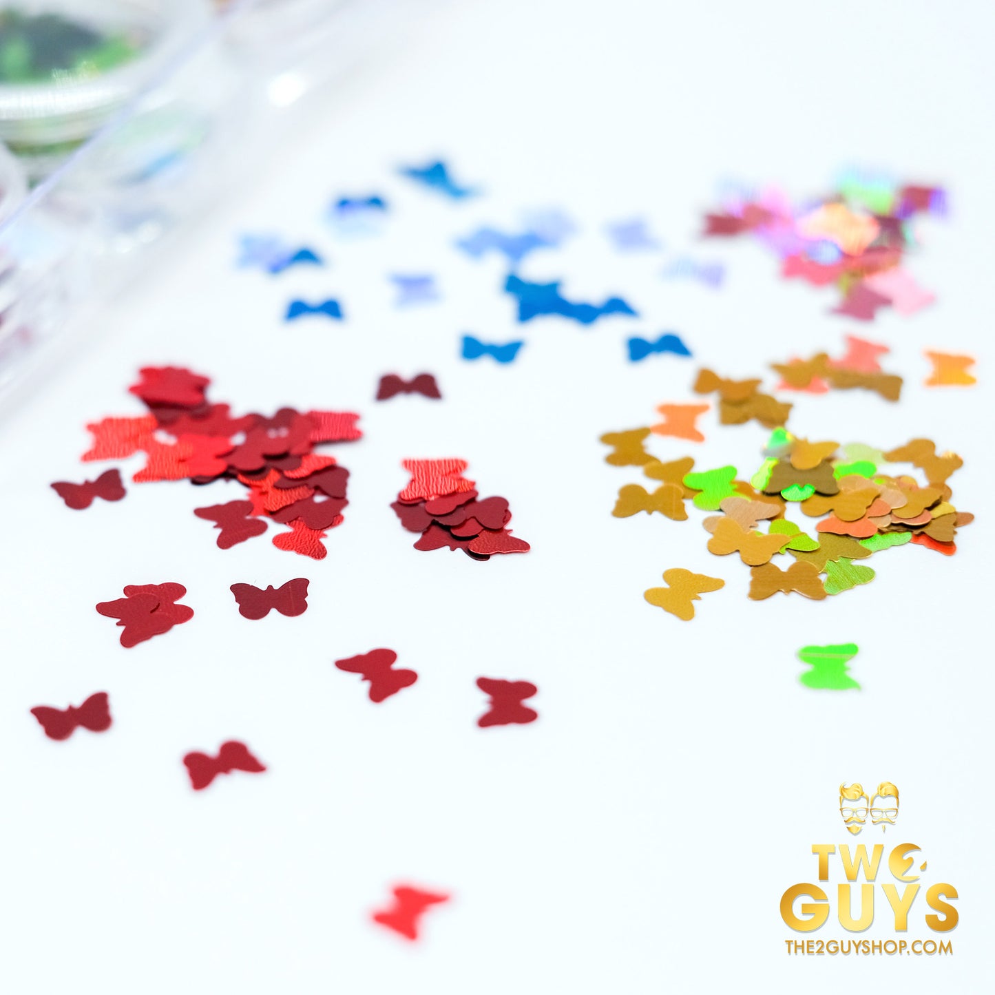 Holographic Big Size Butterflies Shape Sequins Set (12 colors)