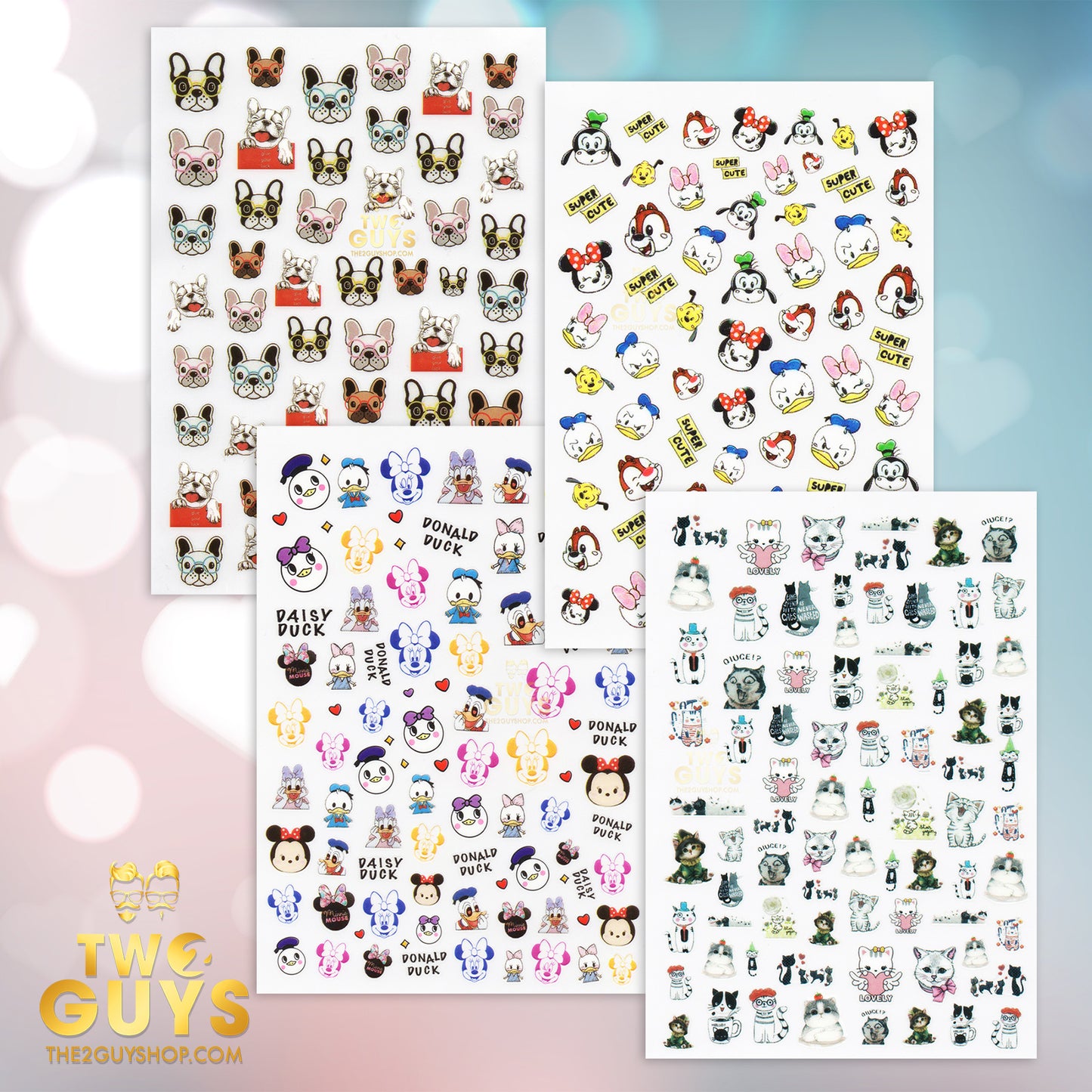 Adorable Pets Stickers Set (4 styles)