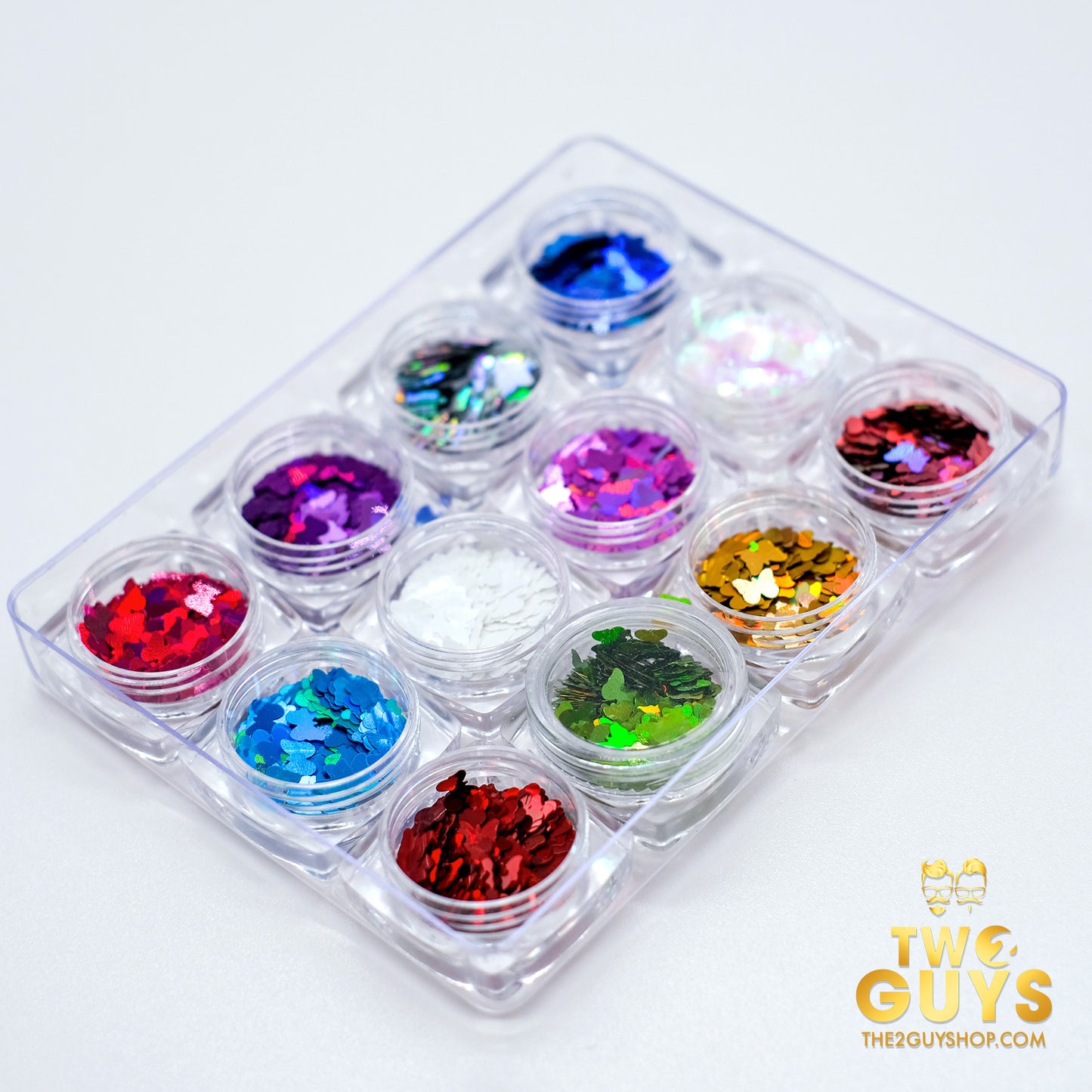 Holographic Big Size Butterflies Shape Sequins Set (12 colors)