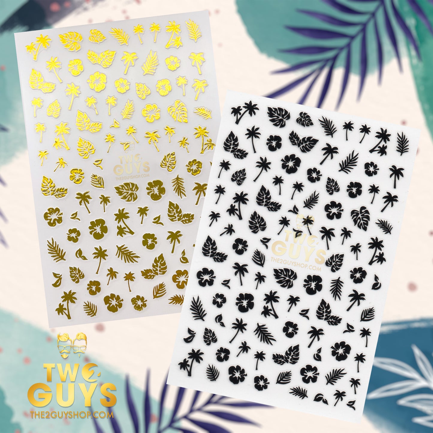 B&G Tropical Palm Leaves Stickers Set (2 Colors)