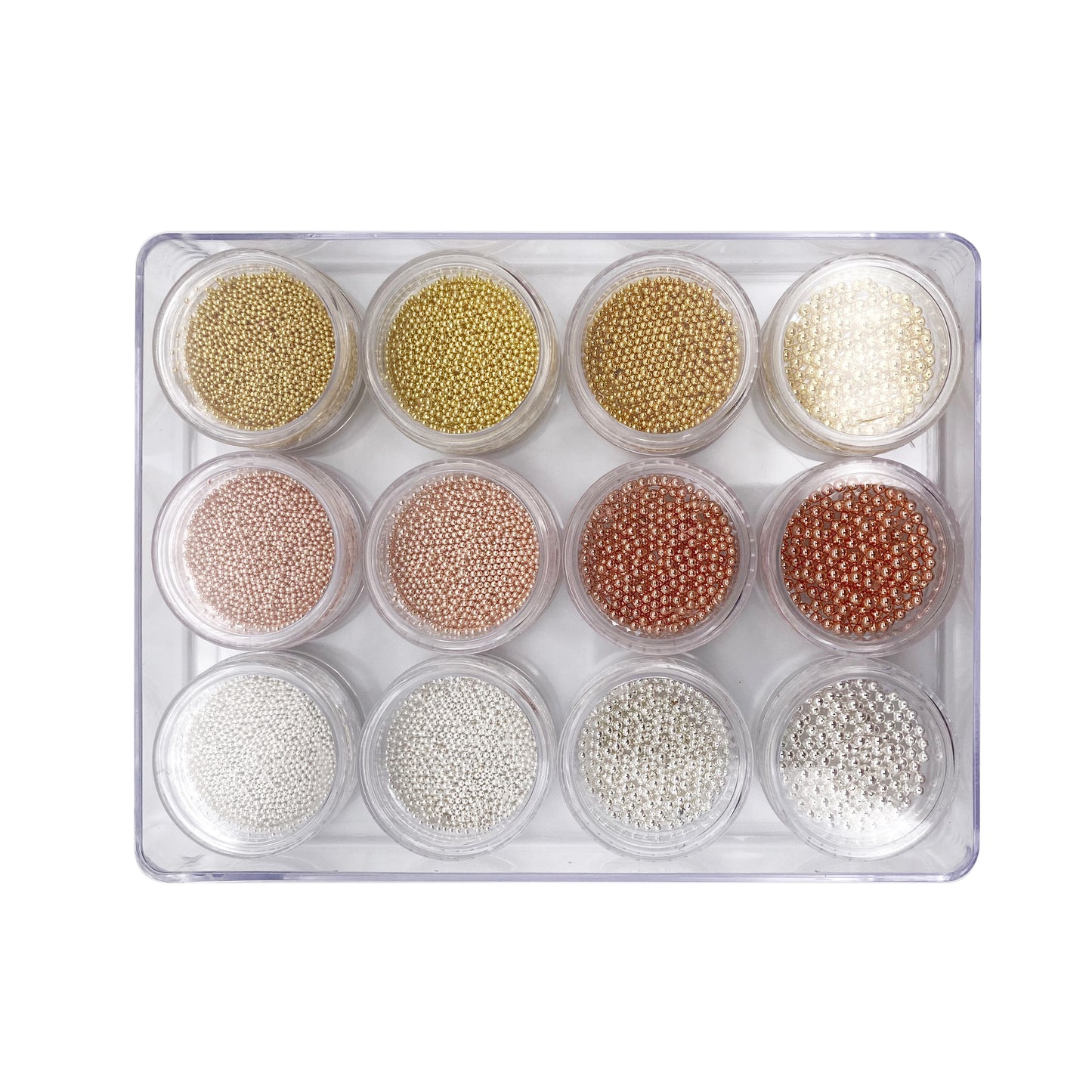 Metal Caviar Beads (4 size - 3 colors)