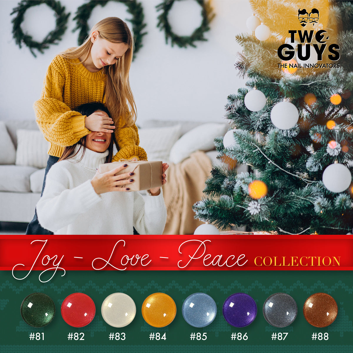 ALEGRÍA - AMOR - PAZ Colección #81-#88 - Polvo acrílico 2Guys