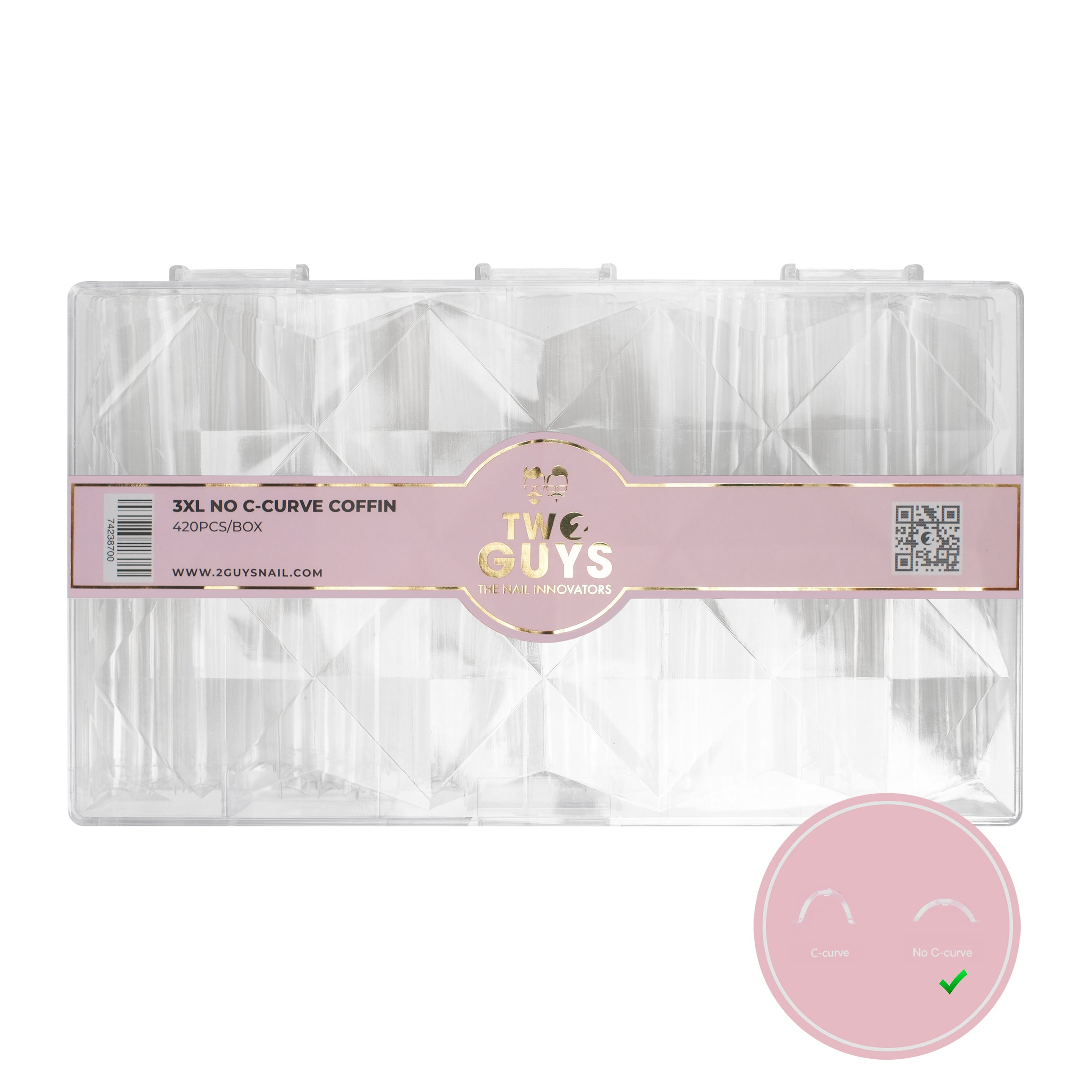 Puntas de ataúd sin curva C 3XL (420 piezas/caja)