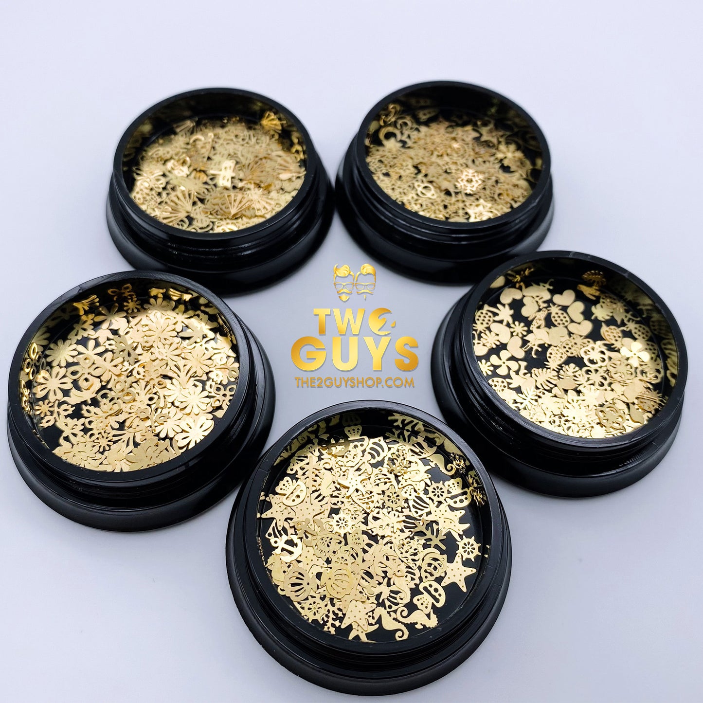 Ultra Thin - GOLD METAL SLICES Nail Art