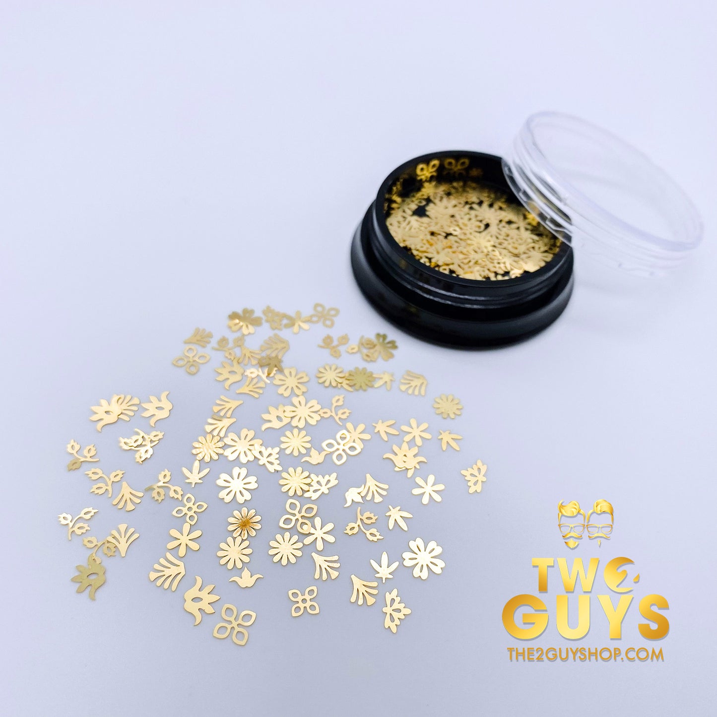 Ultra Thin - GOLD METAL SLICES Nail Art