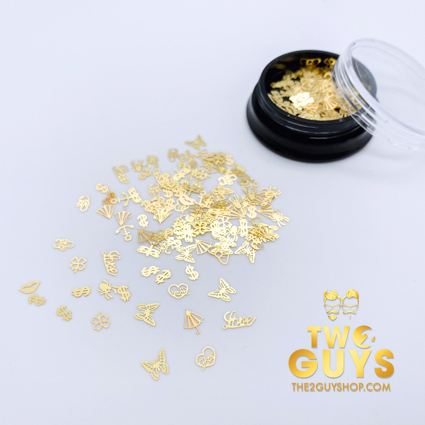 Ultra Thin - GOLD METAL SLICES Nail Art
