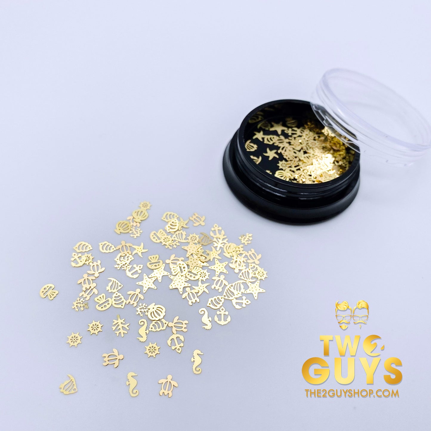 Ultra Thin - GOLD METAL SLICES Nail Art