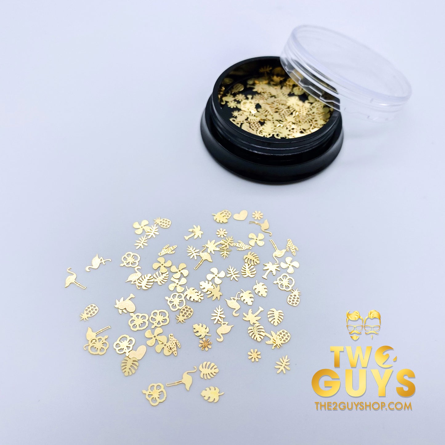 Ultra Thin - GOLD METAL SLICES Nail Art