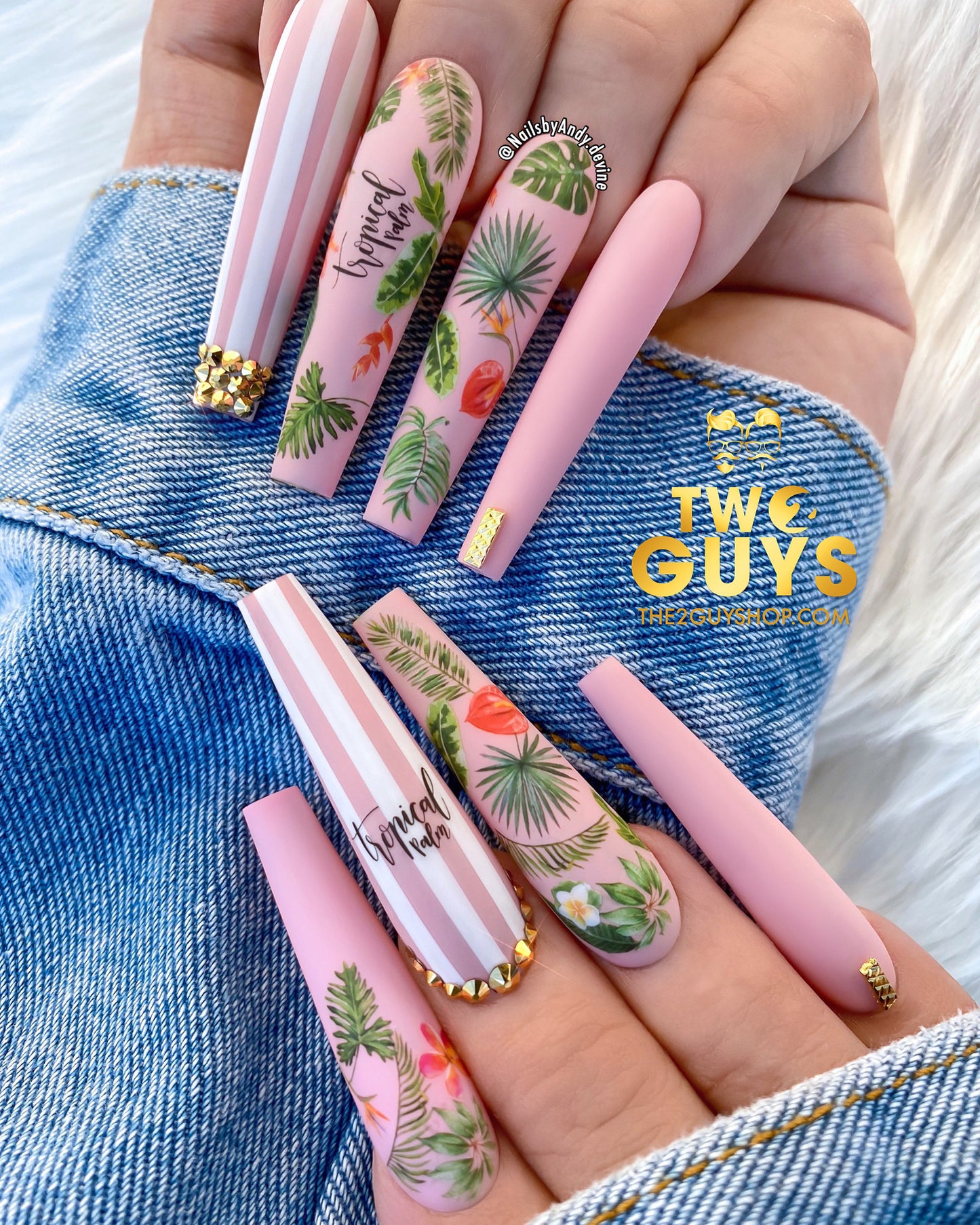 Tropical Palm Leaves Sticker