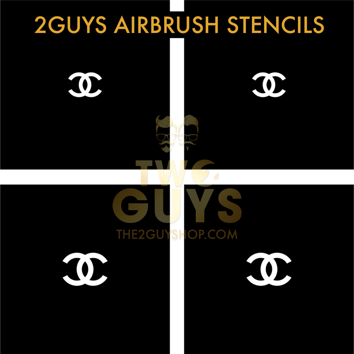 2GUYS Airbrush Stencils Collection (20 styles)