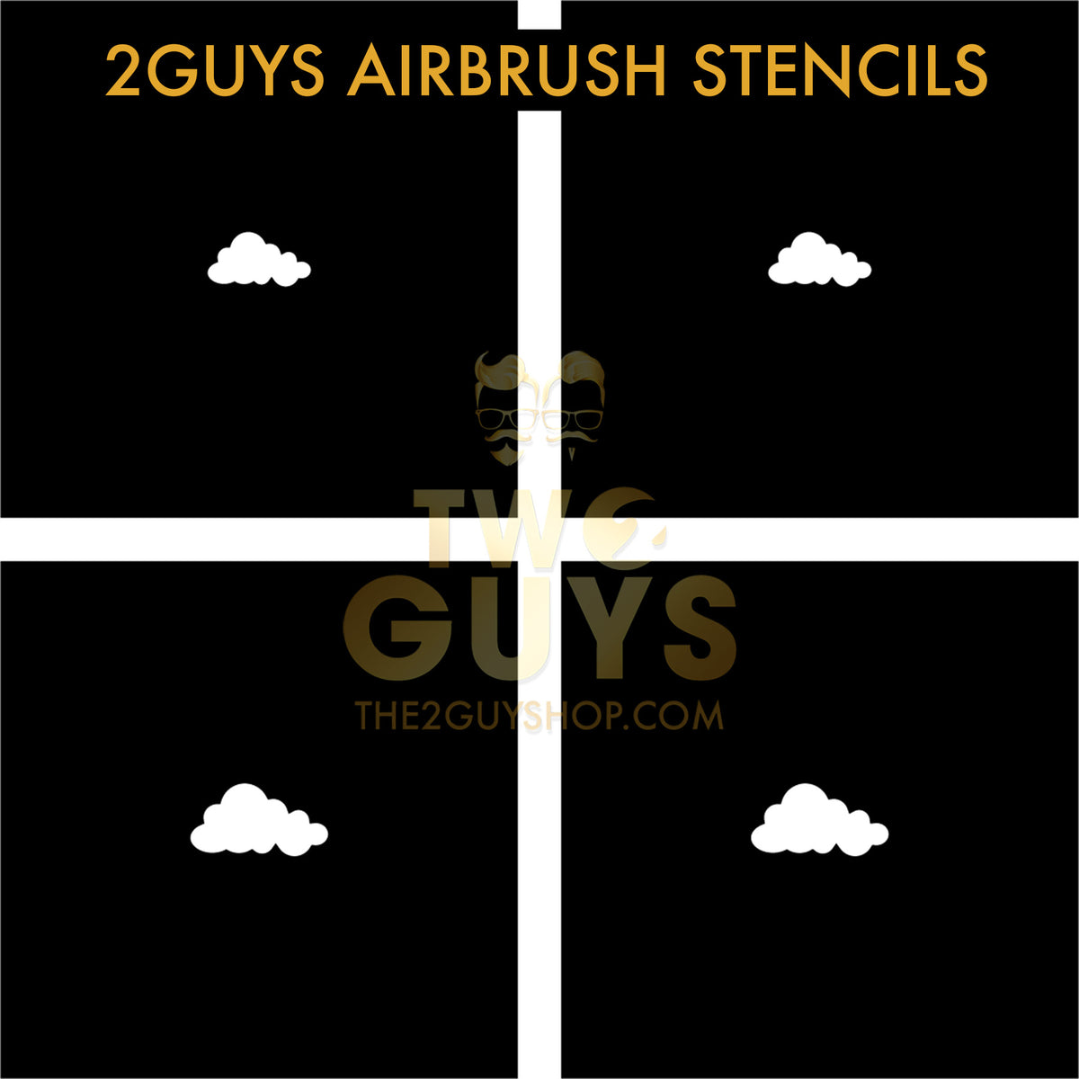 2GUYS Airbrush Stencils Collection (20 styles)