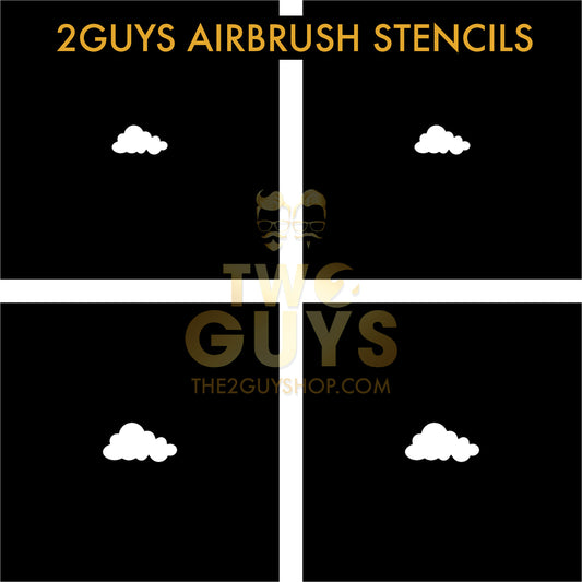 Cloud Airbrush Stencils