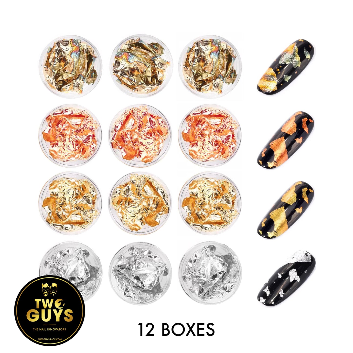 Foil Flakes Set (12 Boxes/4 colors)