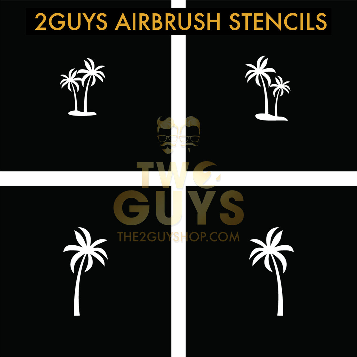 2GUYS Airbrush Stencils Collection (20 styles)