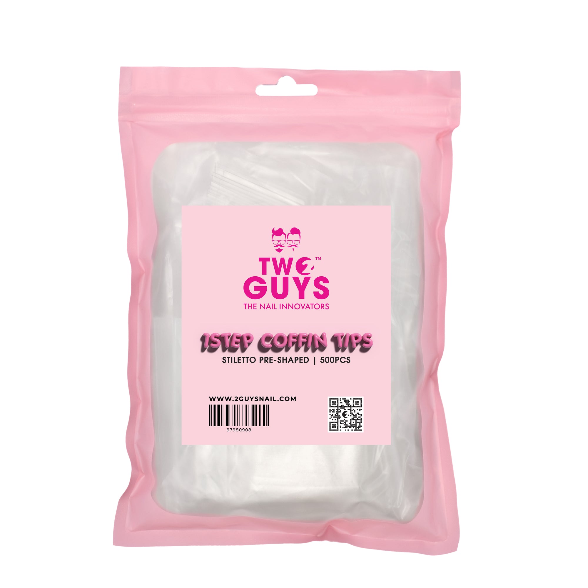 1Step Coffin Tips (500pcs/bag)