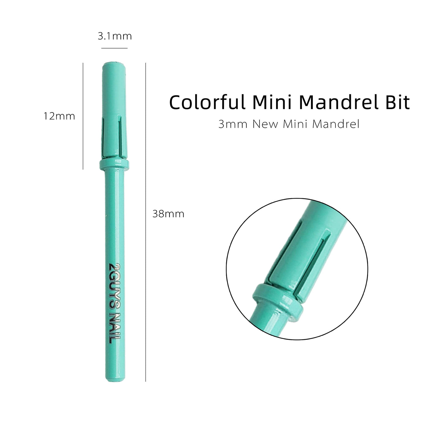 Broca de mandril mini premium (verde)