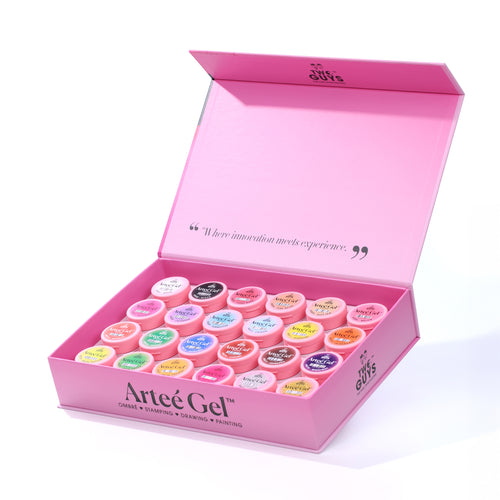 Artee Gel™ Collection (24 colors) FREE Color Chart + Ombré Sponges Kit