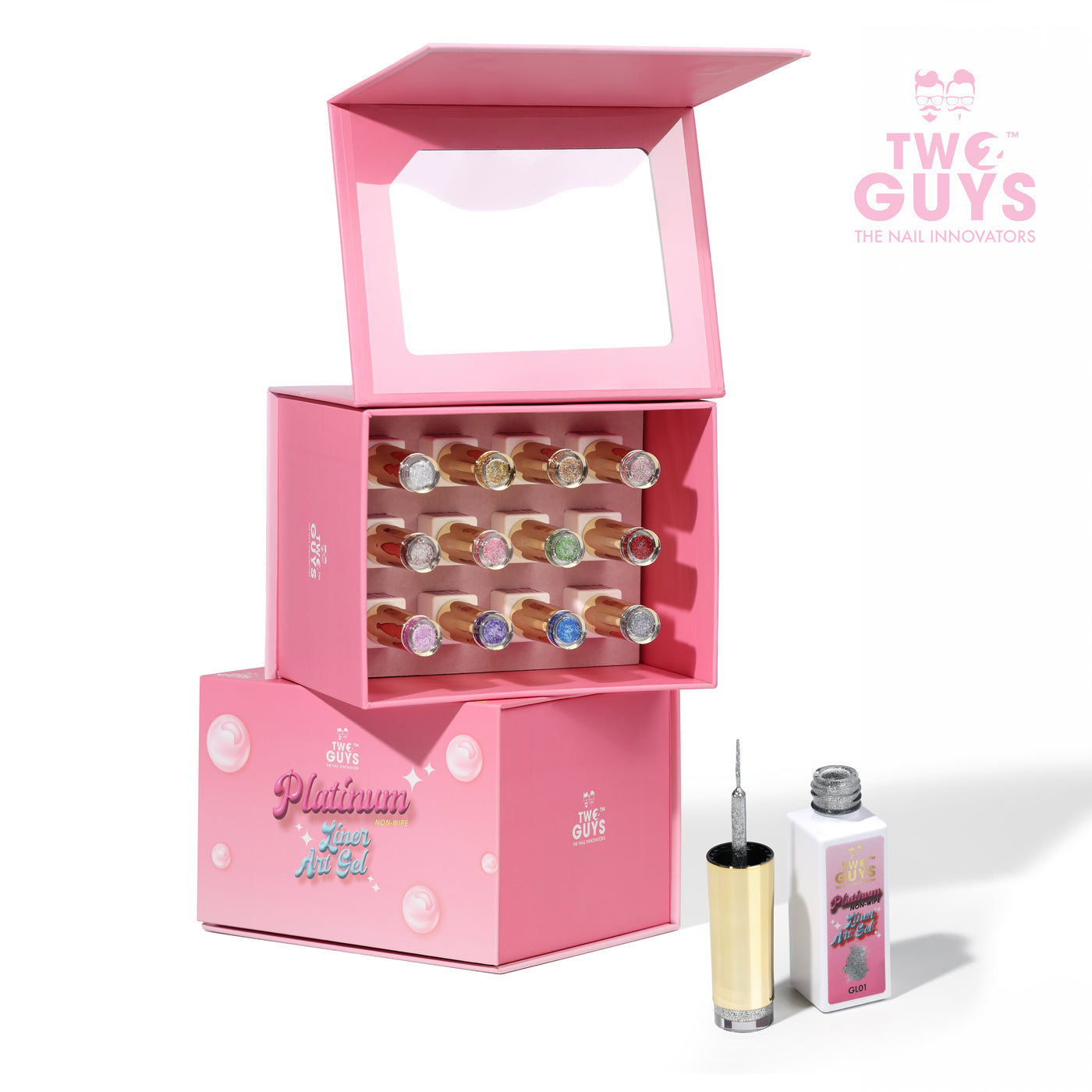 SET DELINEADORES DE GEL PLATINO - SIN LIMPIEZA (12 colores) 