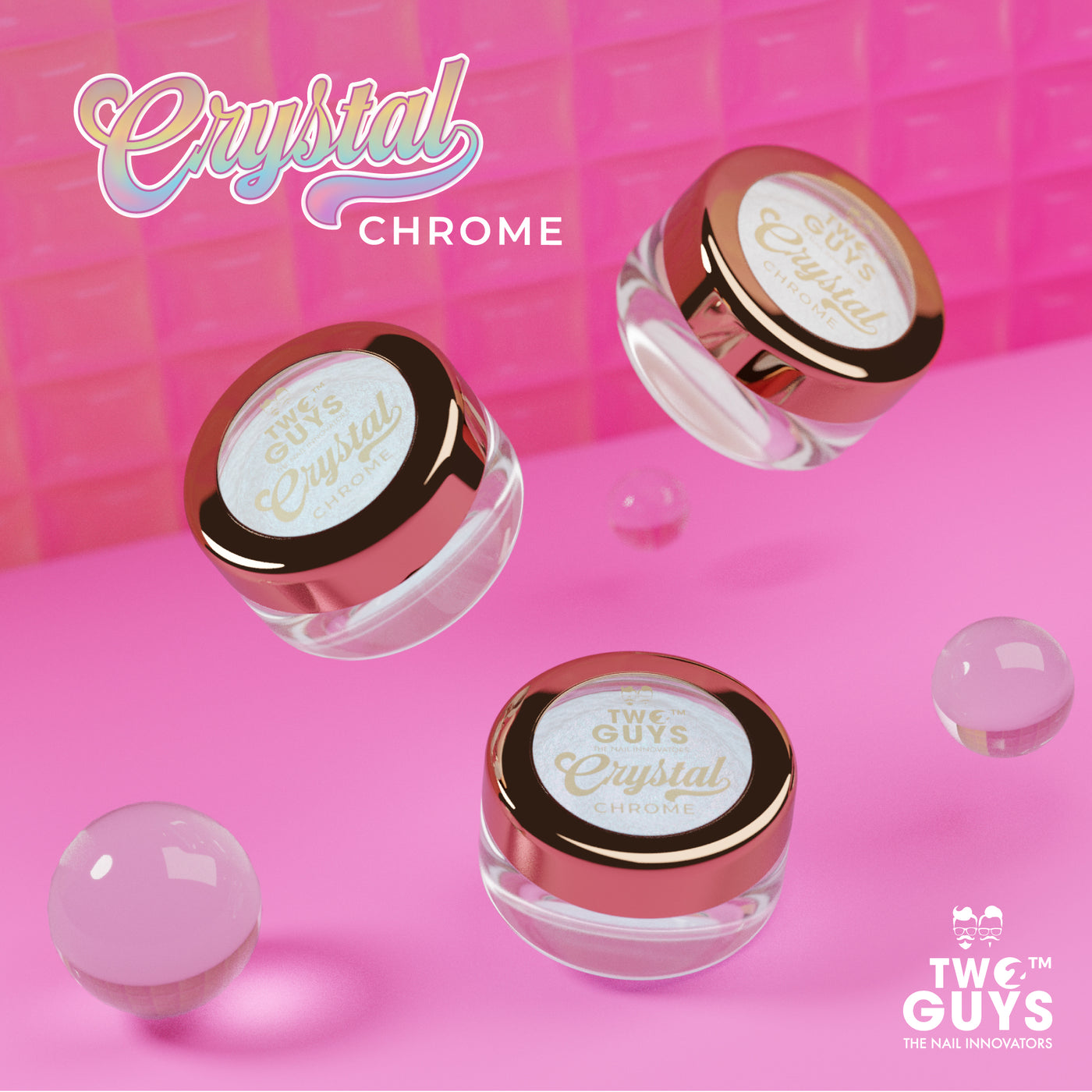 Crystal Chrome Collection (3 colors - 1g/jar)