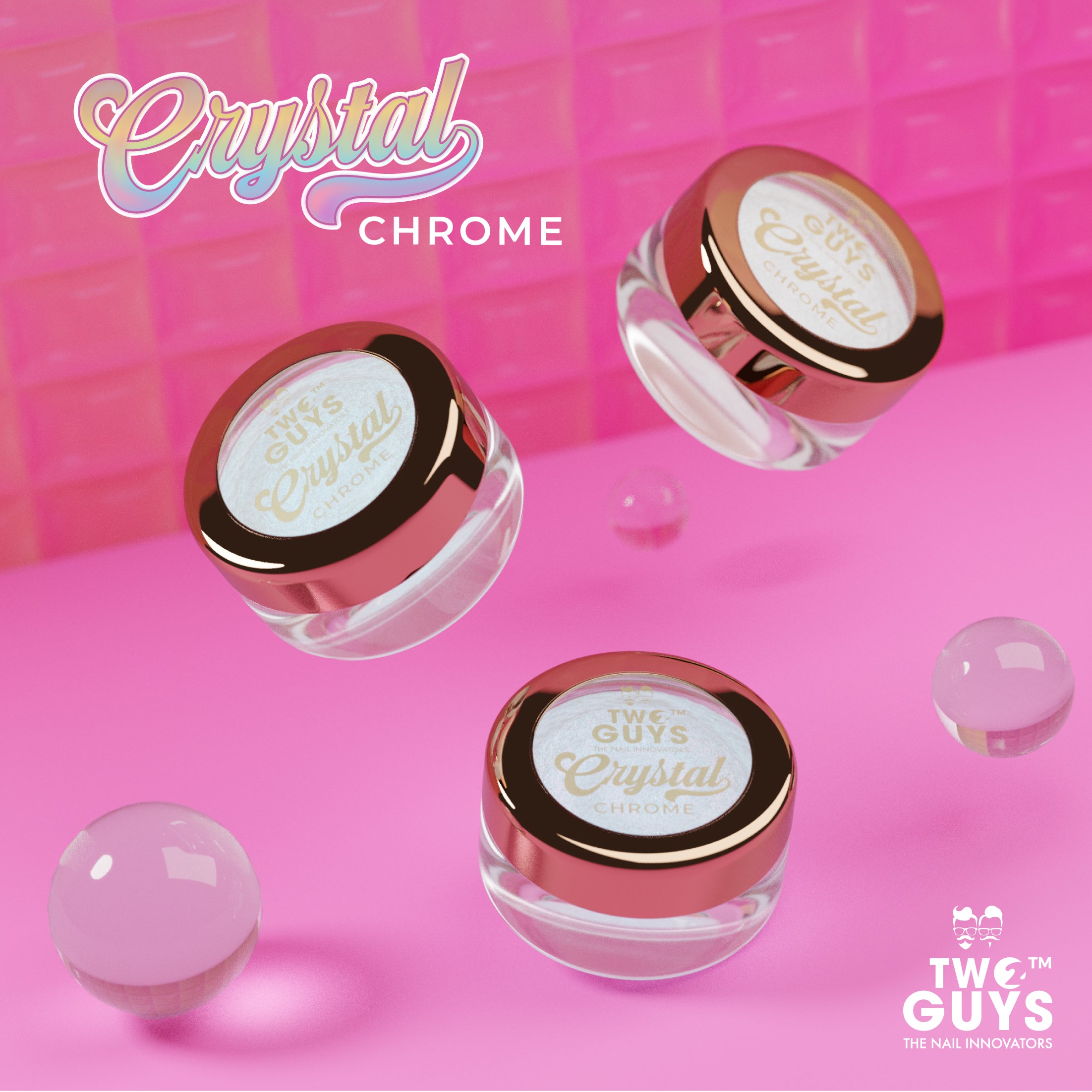 Crystal Chrome Collection (3 colors - 1g/jar)