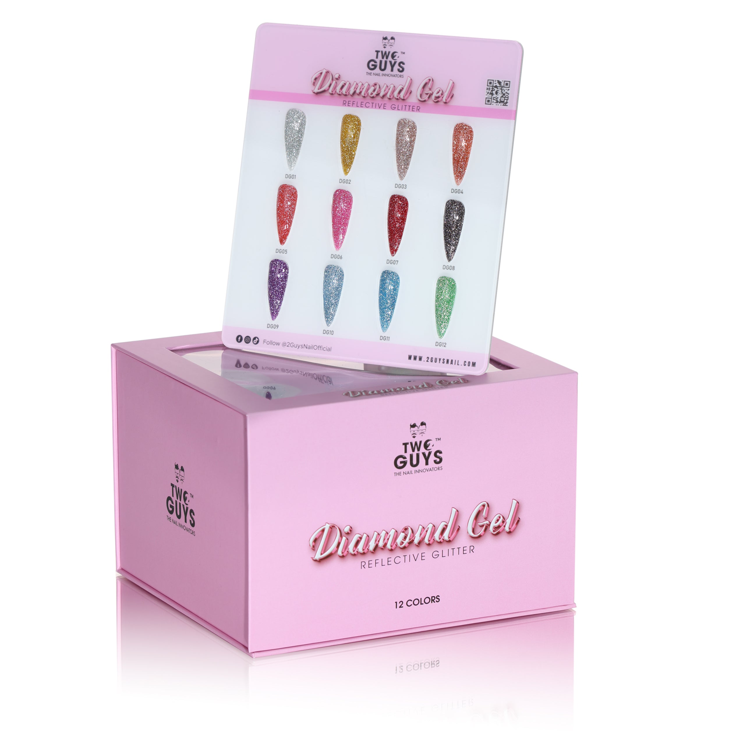 DIAMOND GEL Reflective Glitter COLLECTION + FREE COLOR CHART