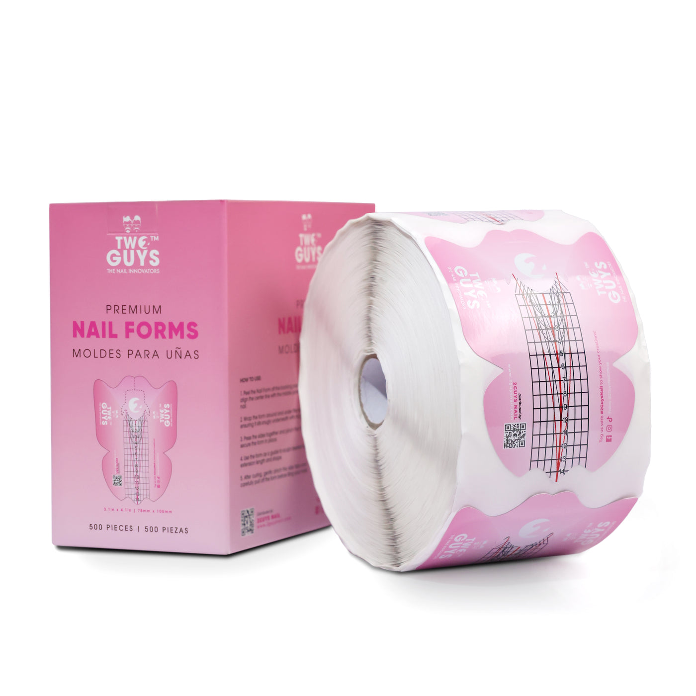 Moldes de uñas premium (500 piezas)