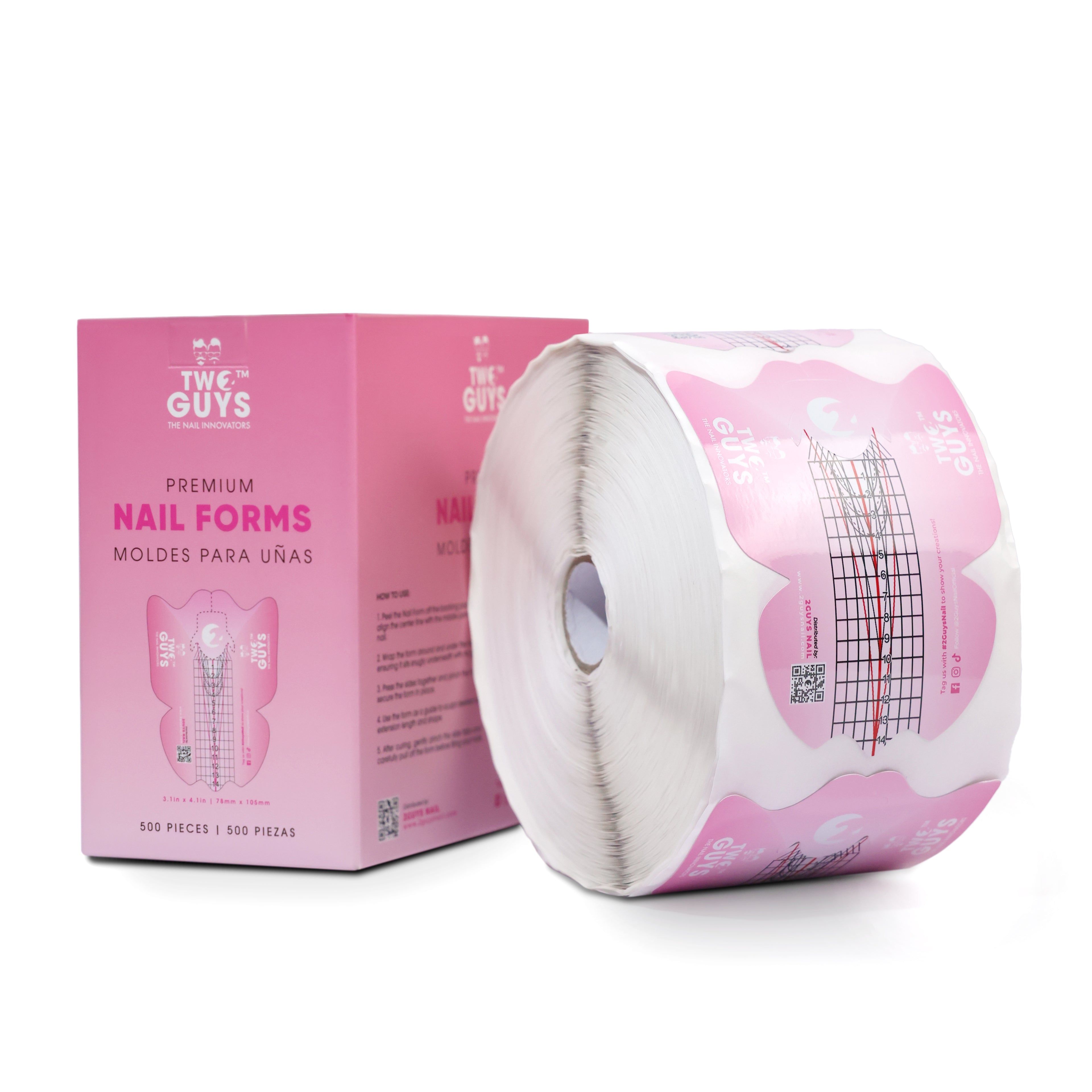 Moldes de uñas premium (500 piezas)