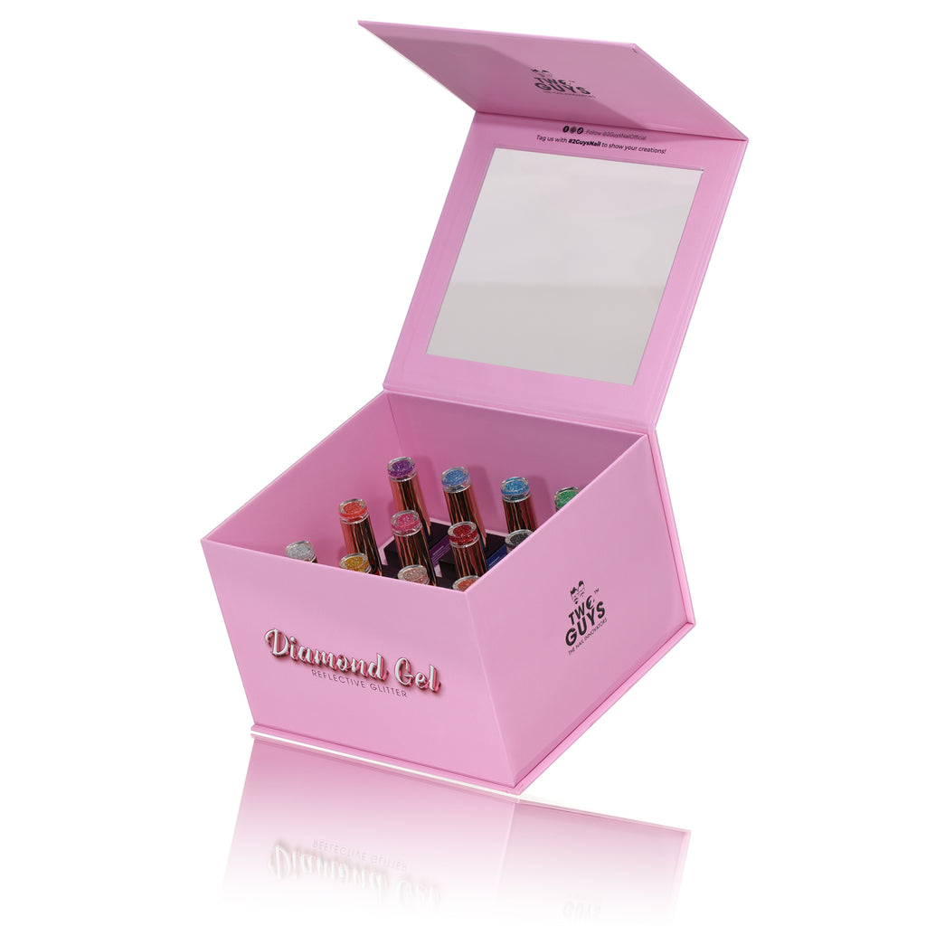 DIAMOND GEL Reflective Glitter COLLECTION + FREE COLOR CHART