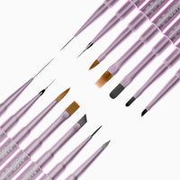 Juego de pinceles Supreme Nail Art (6 estilos, 12 usos)