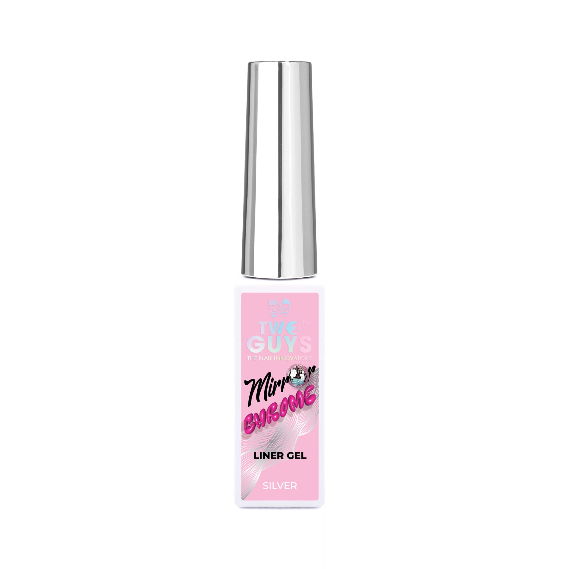 MIRROR CHROME Liner Art Gel - Silver