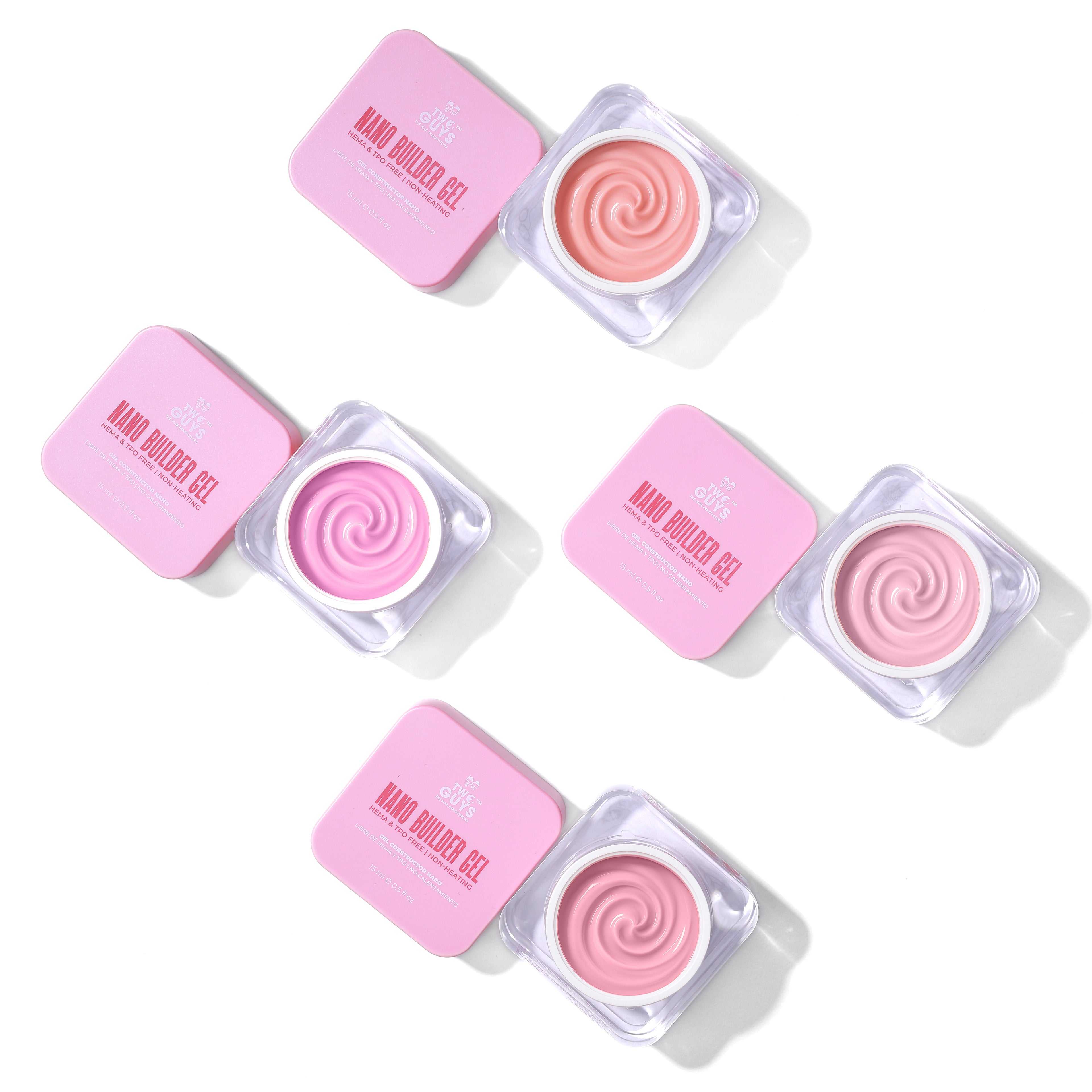 NANO BUILDER GEL Collection (4 colors/Set 15g/Jar)