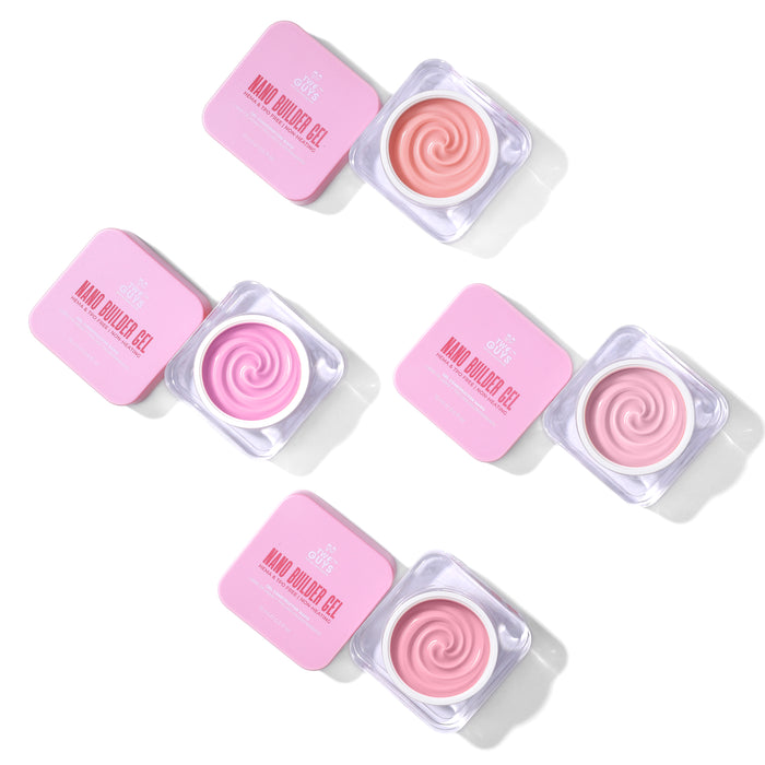 NANO BUILDER GEL Collection (4 colors/Set 15g/Jar)
