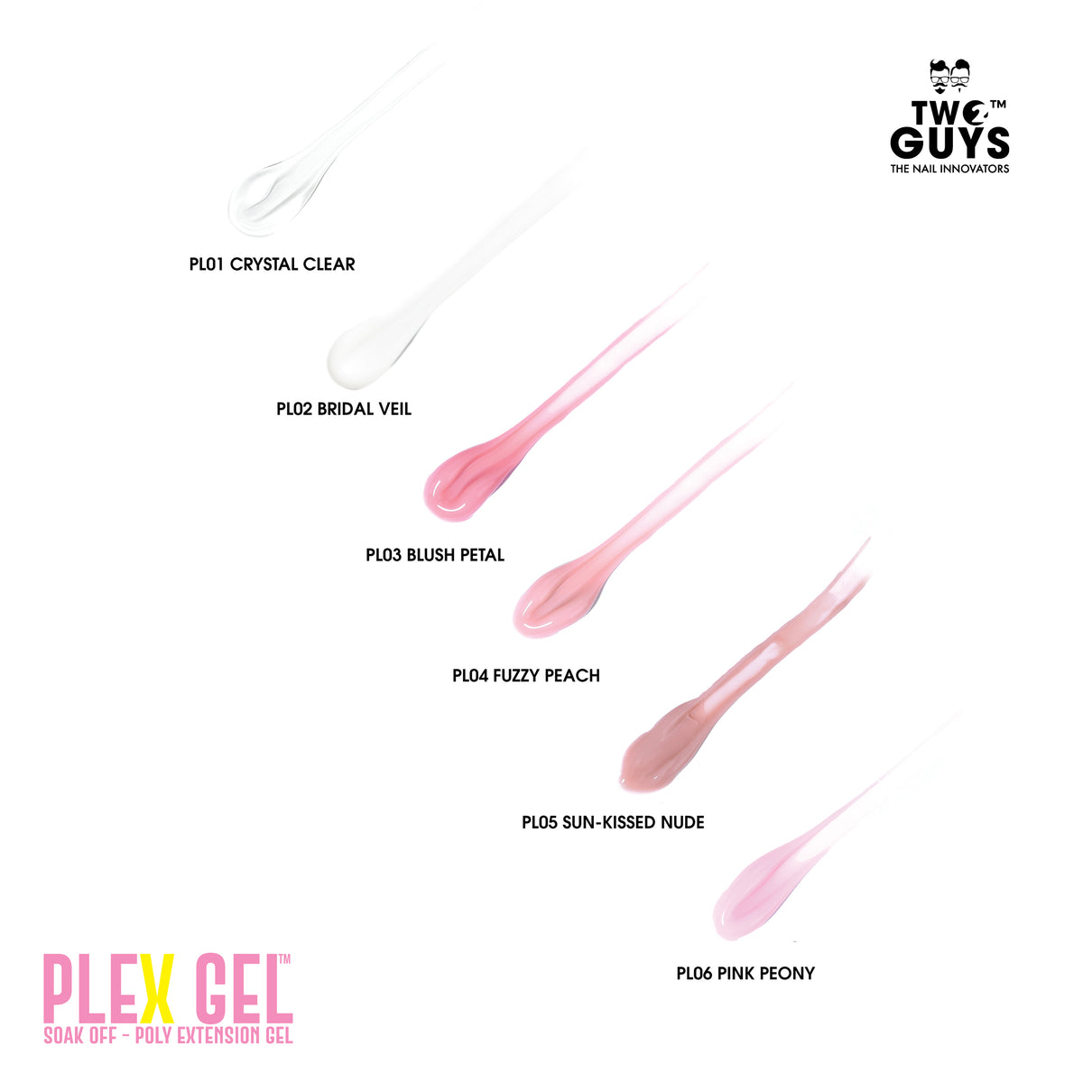 PLEX GEL™ TPO FREE Collection (6 Colors + FREE Color chart)
