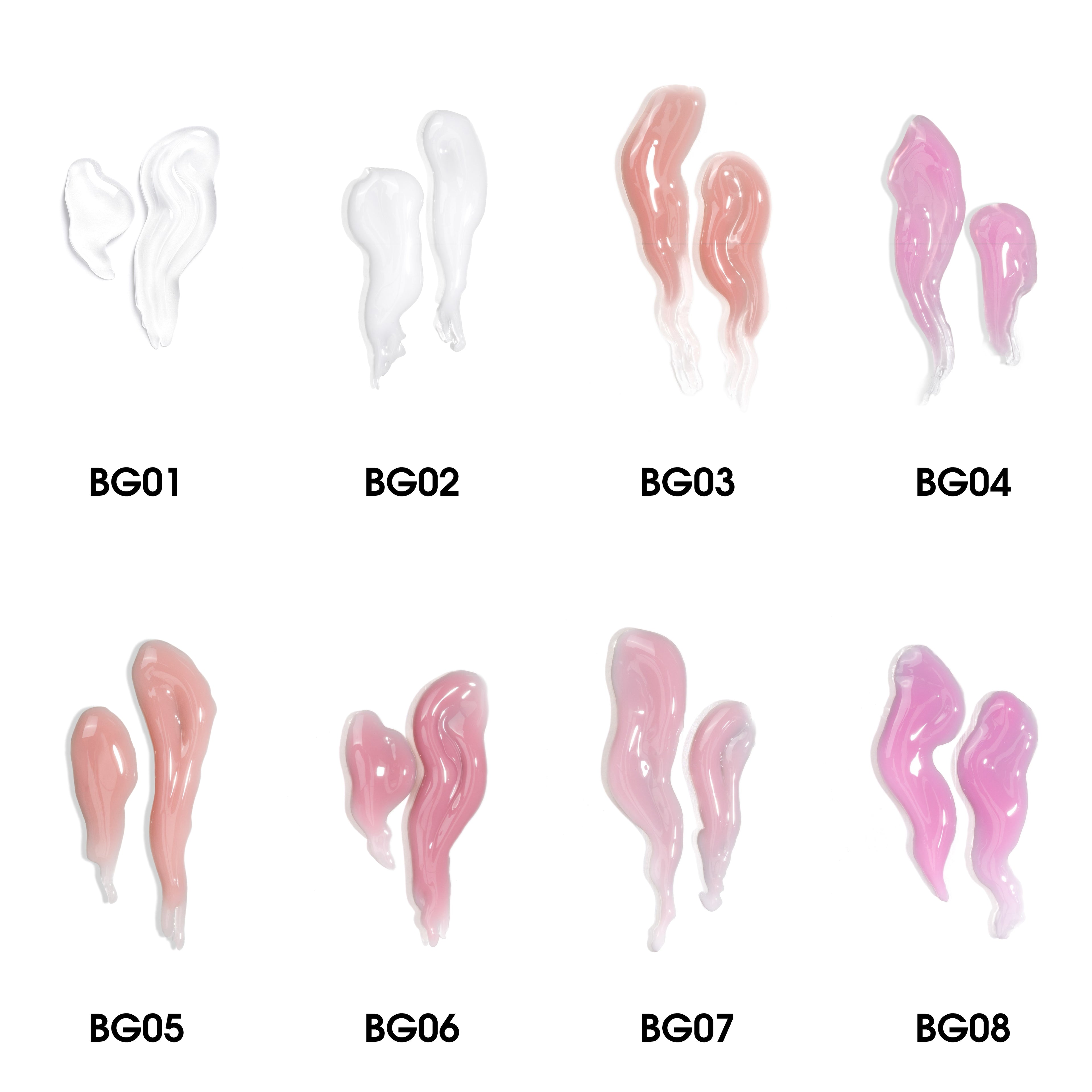 BUILDER GEL HEMA & TPO Free Collection (8 colors/Set 30ml/Jar) + FREE COLOR CHART