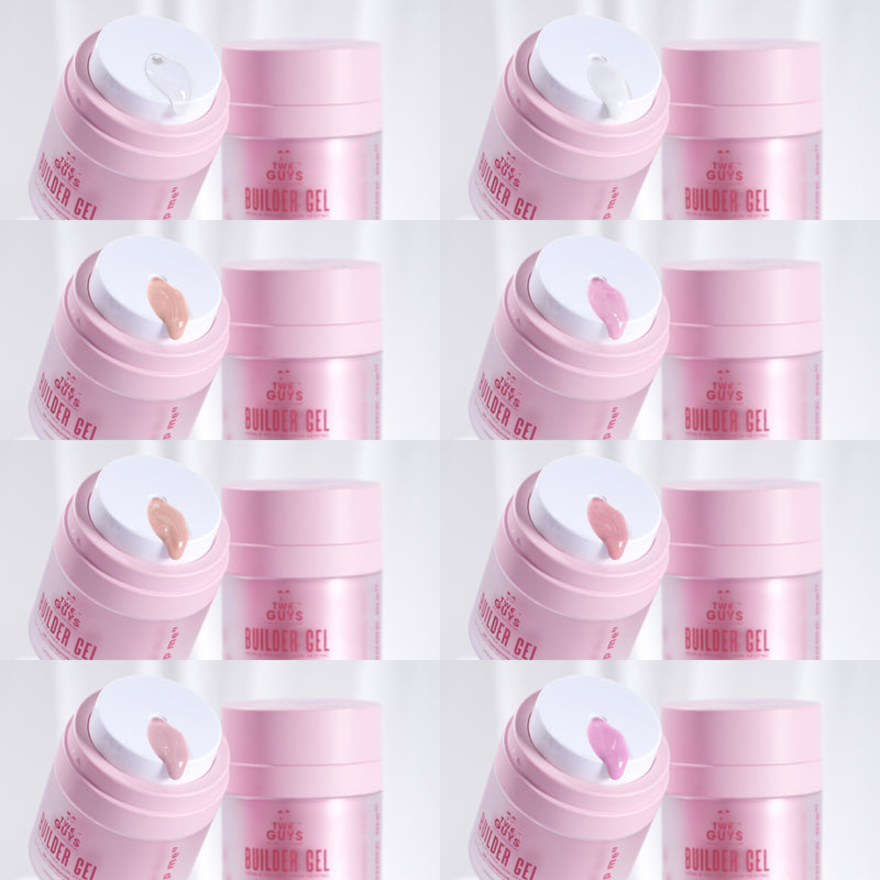BUILDER GEL HEMA & TPO Free Collection (8 colors/Set 30ml/Jar) + FREE COLOR CHART