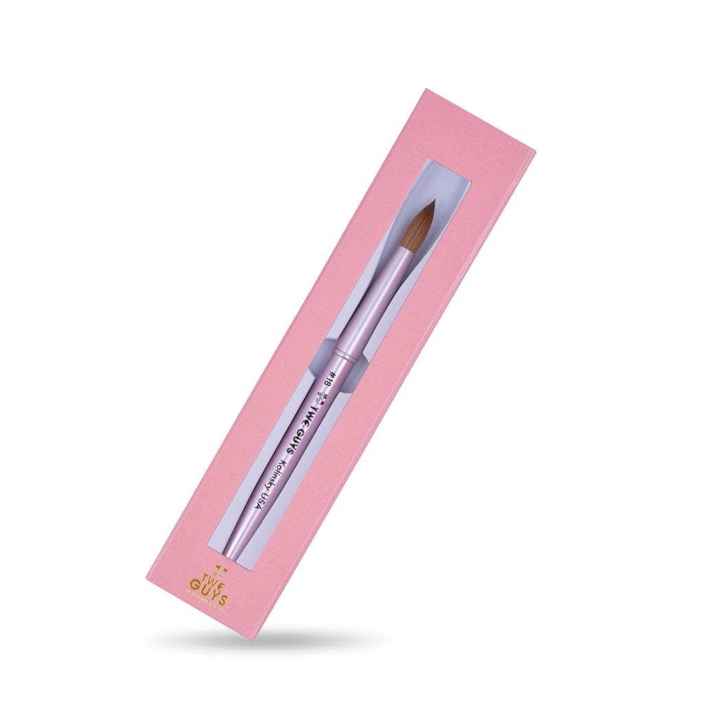 Kolinsky Brush - Size 18 (Pink)