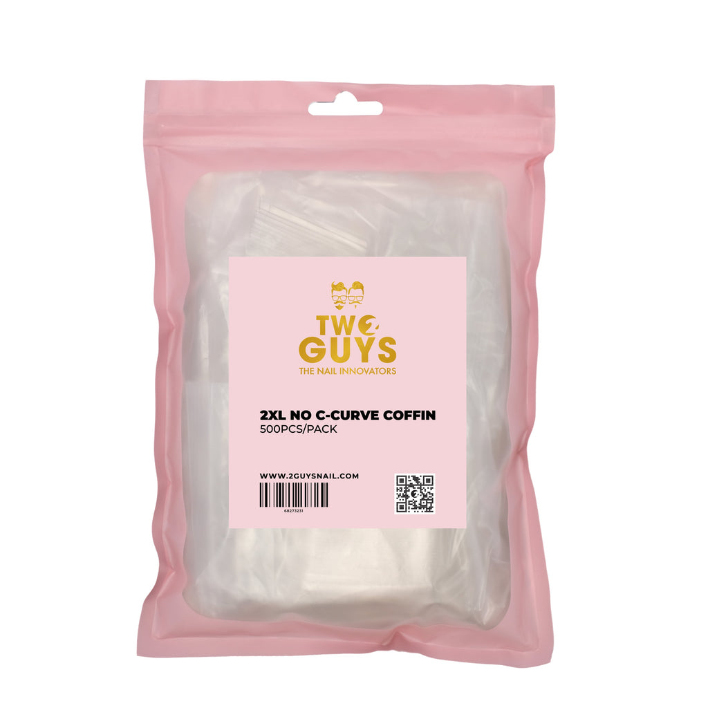 2XL No C-curve Coffin Tips (500pcs/bag)