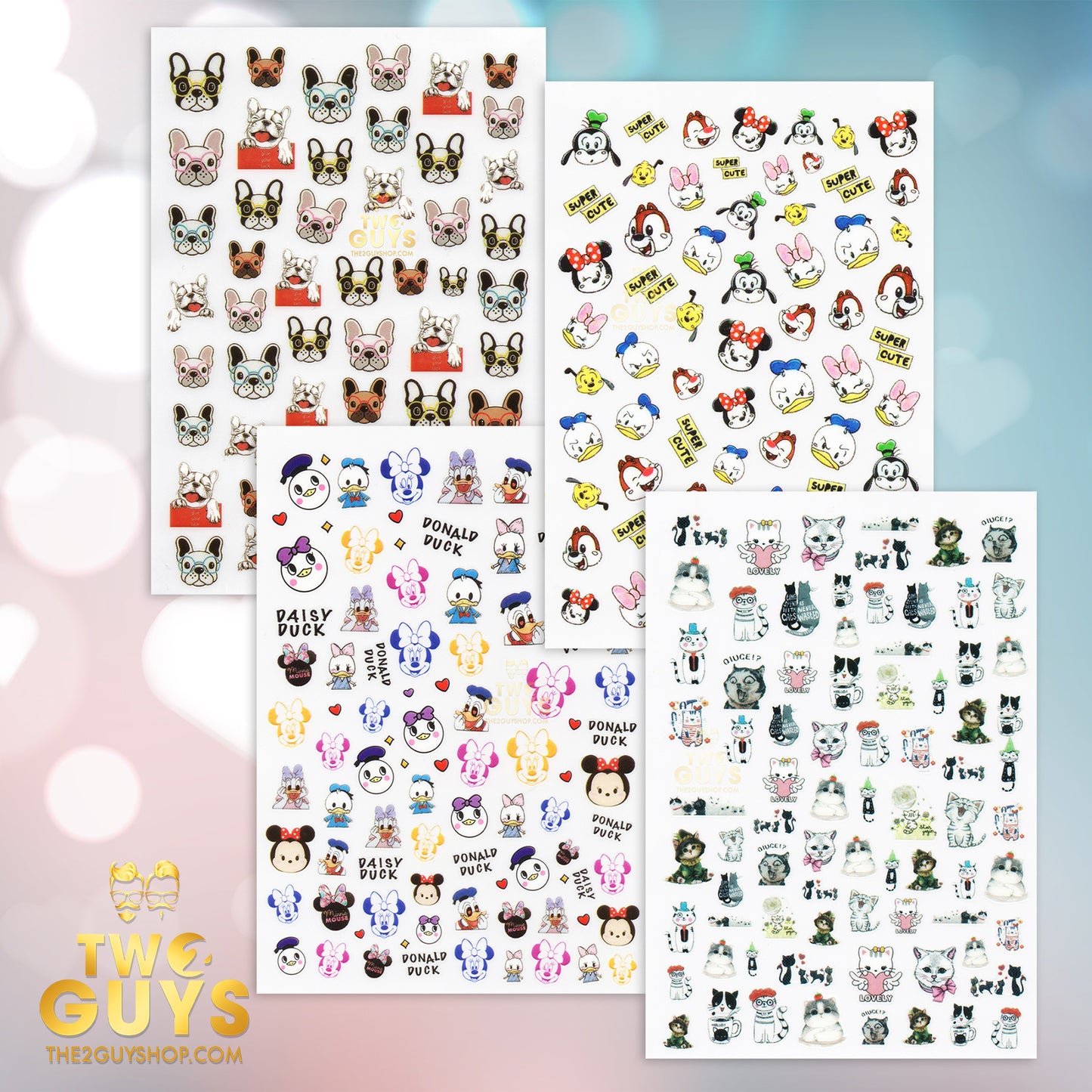 Adorable Pets Stickers Set (4 styles)