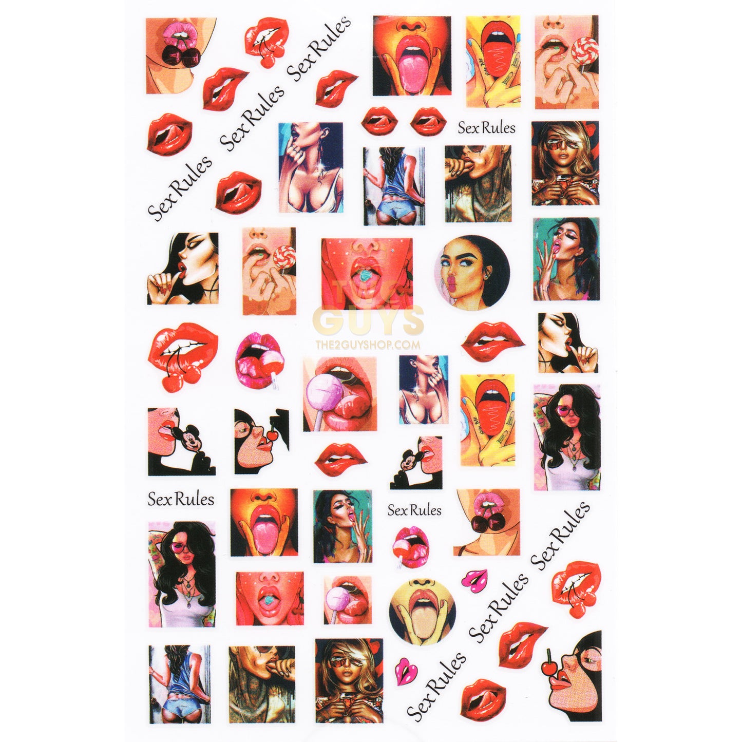 Sexy Pop Art Stickers Set (6 Designs)