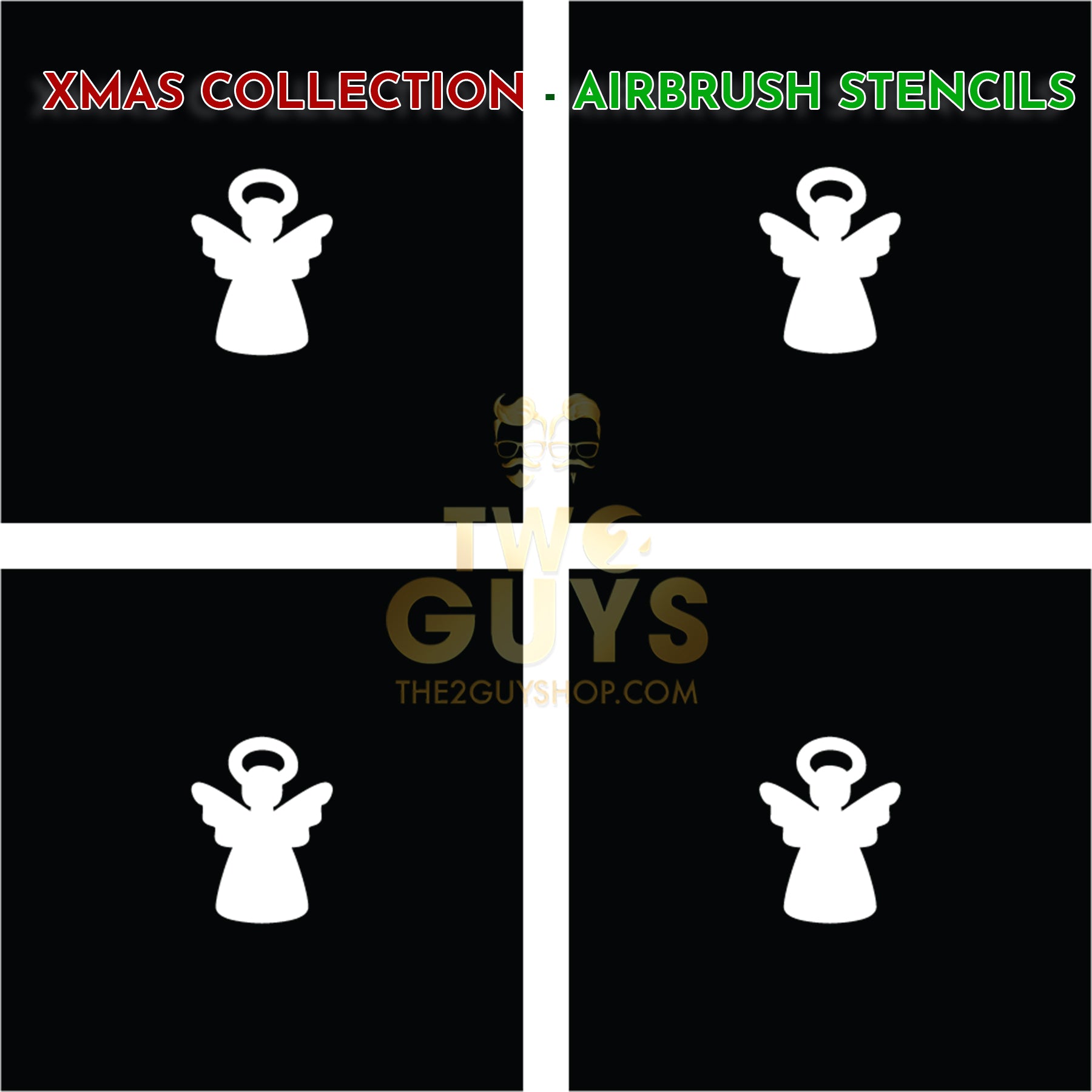 Xmas Collection - Airbrush Stencils (10 styles)