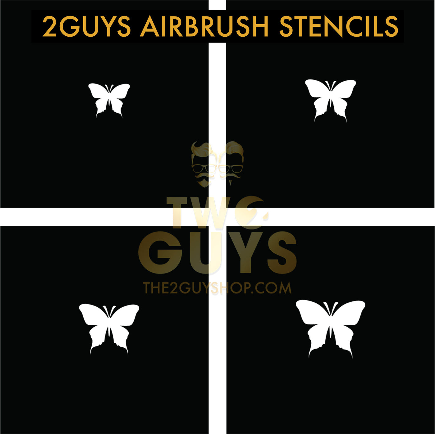 2GUYS Airbrush Stencils Collection (20 styles)
