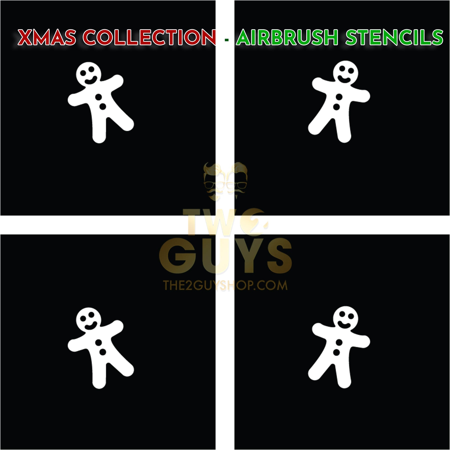 Xmas Collection - Airbrush Stencils (10 styles)