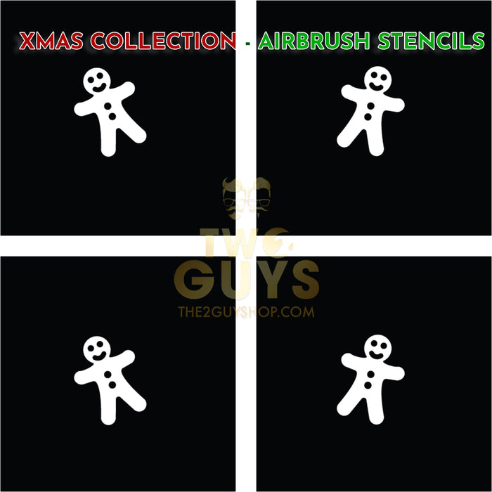 Gingerbread Man Airbrush Stencils