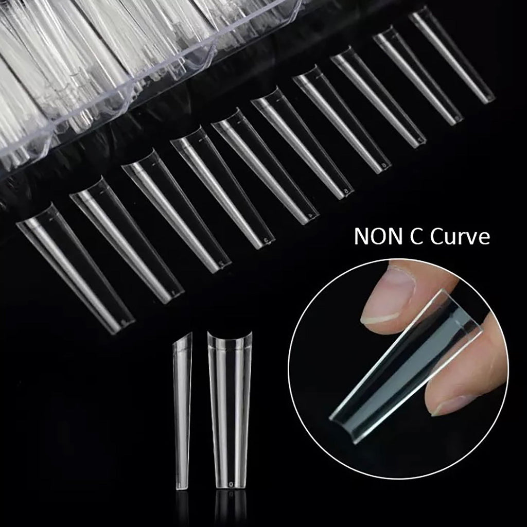 2XL No C-curve Coffin Tips (500pcs/bag)