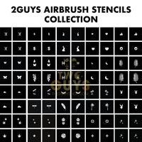 2GUYS Airbrush Stencils Collection (20 styles)