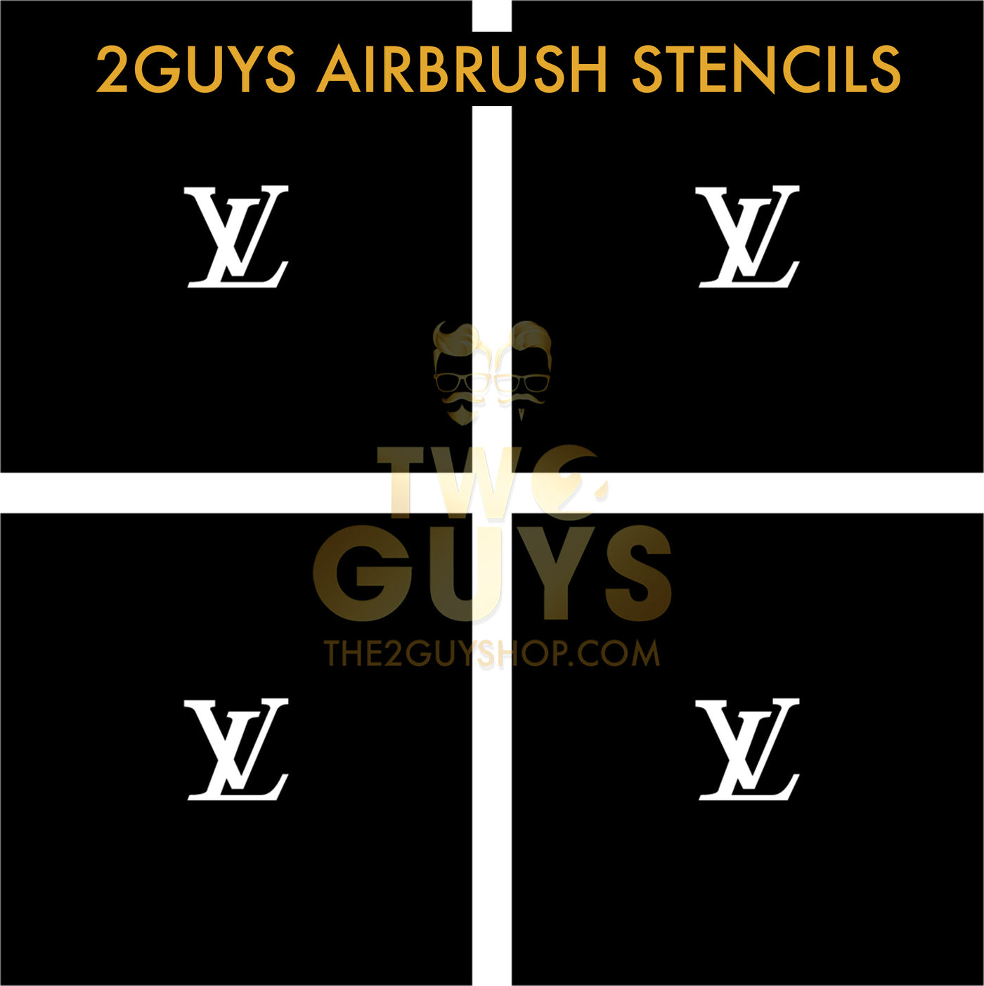 2GUYS Airbrush Stencils Collection (20 styles)
