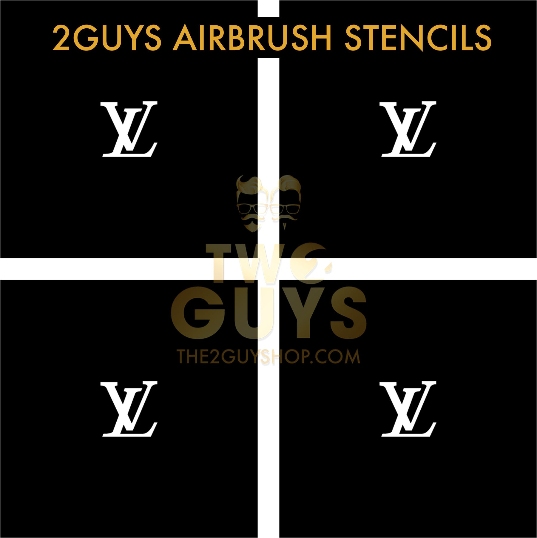 2GUYS Airbrush Stencils Collection (20 styles)