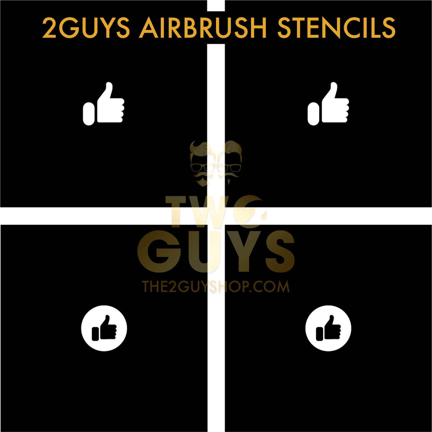 2GUYS Airbrush Stencils Collection (20 styles)